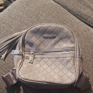 Steve Madden Gray Mini Backpack